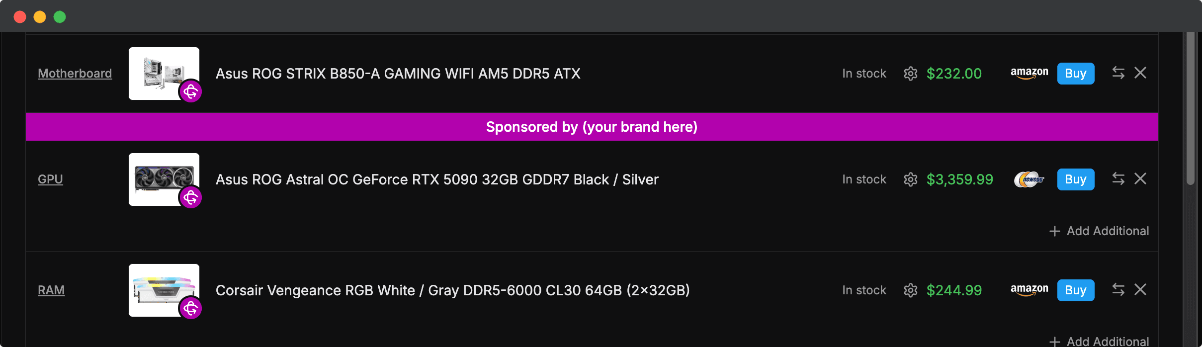 Global banner preview